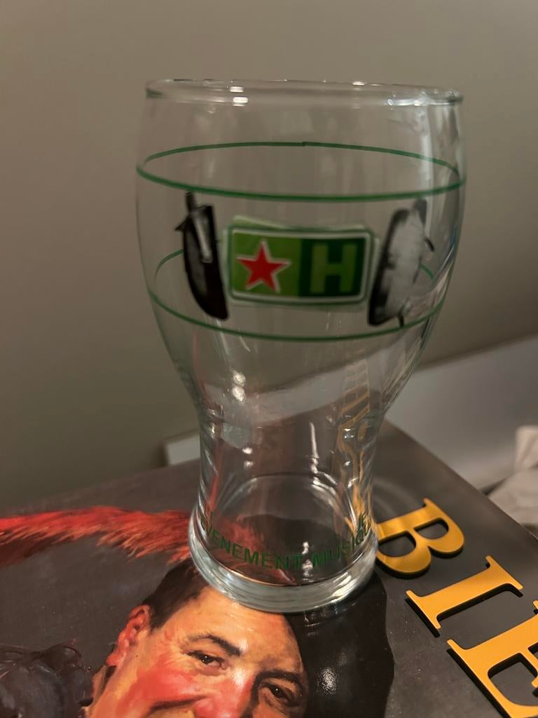 Heineken stapelglas dubbeldruk, Ophalen, Nieuw, Glas of Glazen, Heineken
