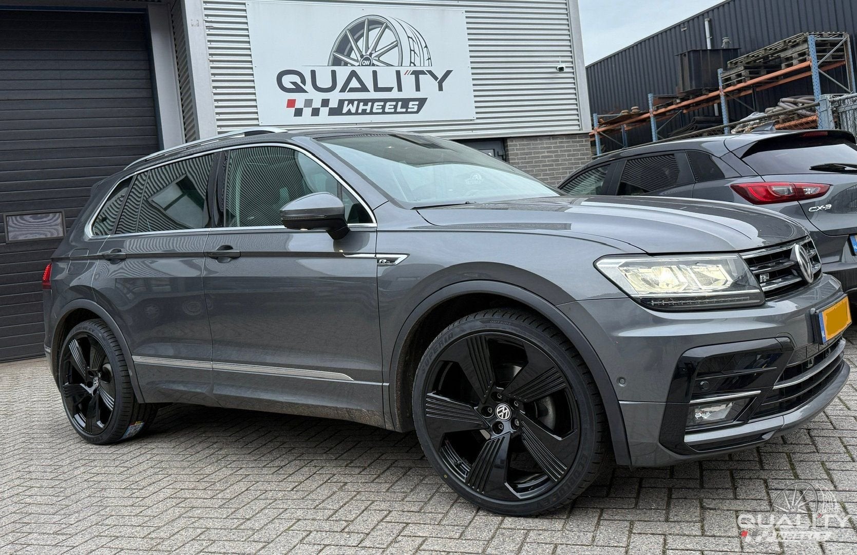 21” Audi A6 S6, A7 S7, RS Q3 Volkswagen Tiguan Velgen + Band, Gebruikt, 255 mm, -, -
