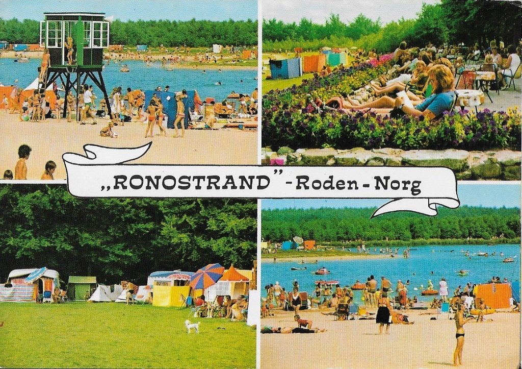 Roden Norg Ronostrand Gelopen Ansichtkaart ( A398 ), Ophalen of Verzenden, 1980 tot heden, Gelopen