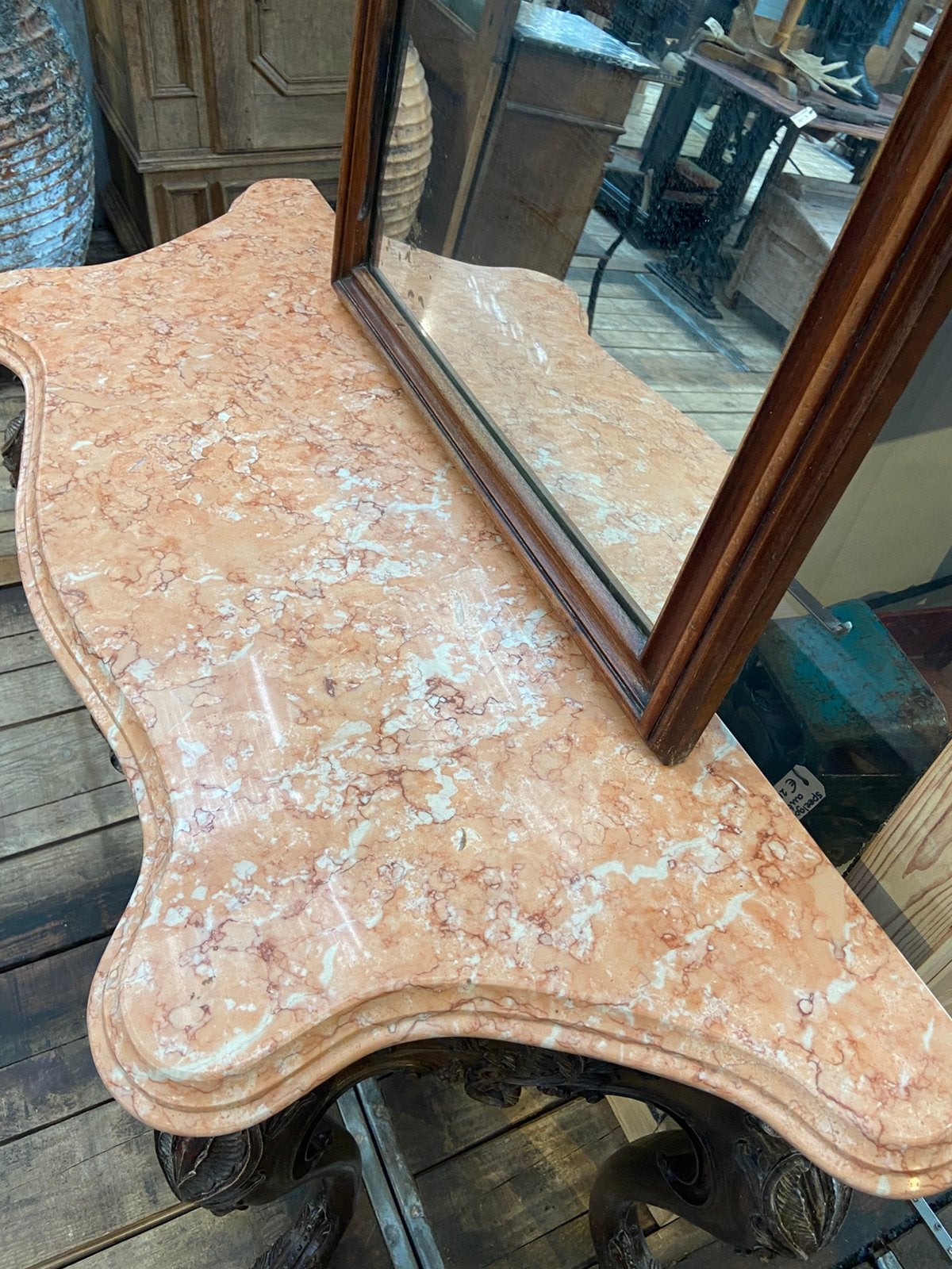 Antieke Franse sidetable wandtafel tafel, Ophalen