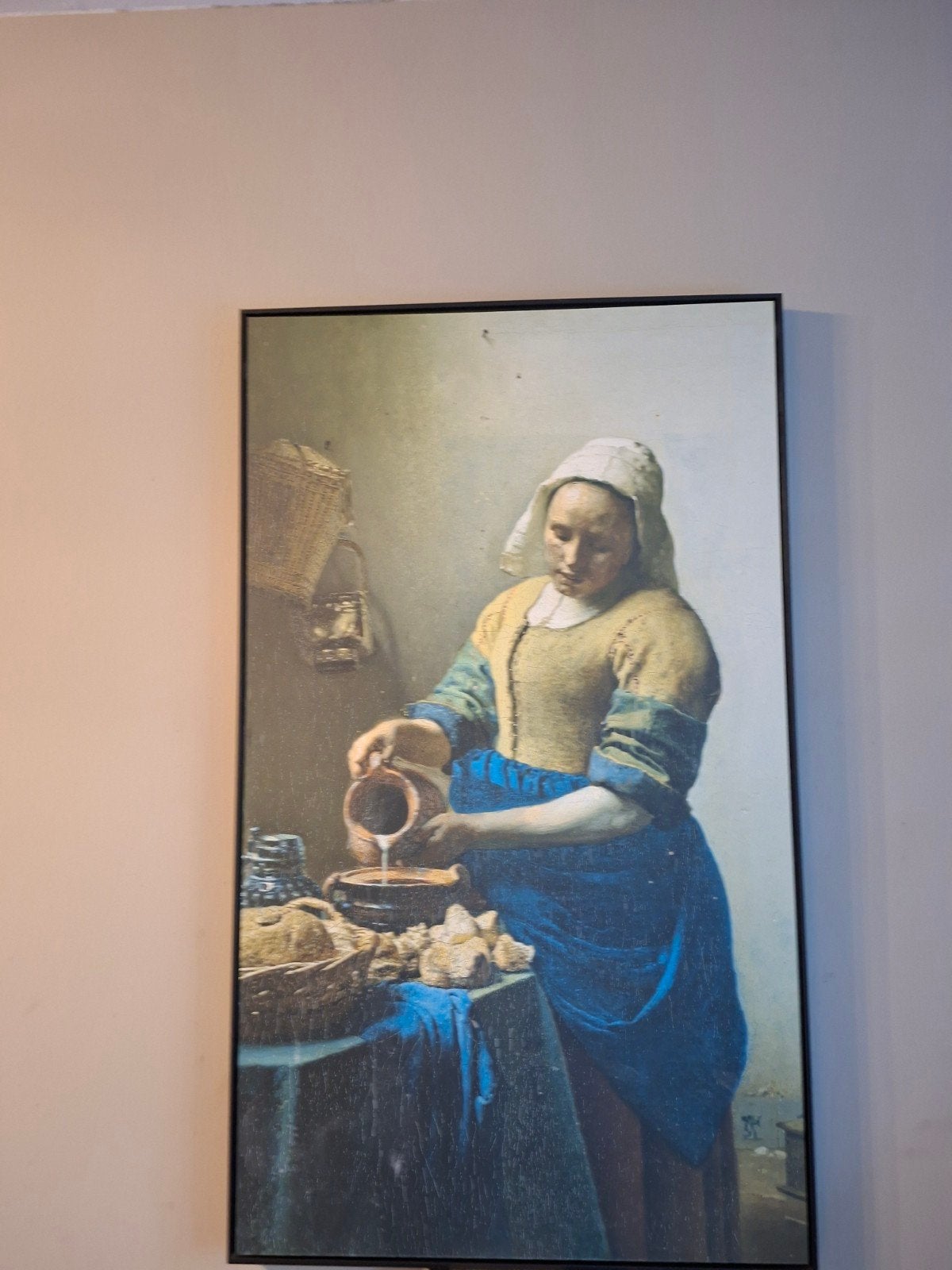 Het Melkmeisje, Ophalen, Schilderij