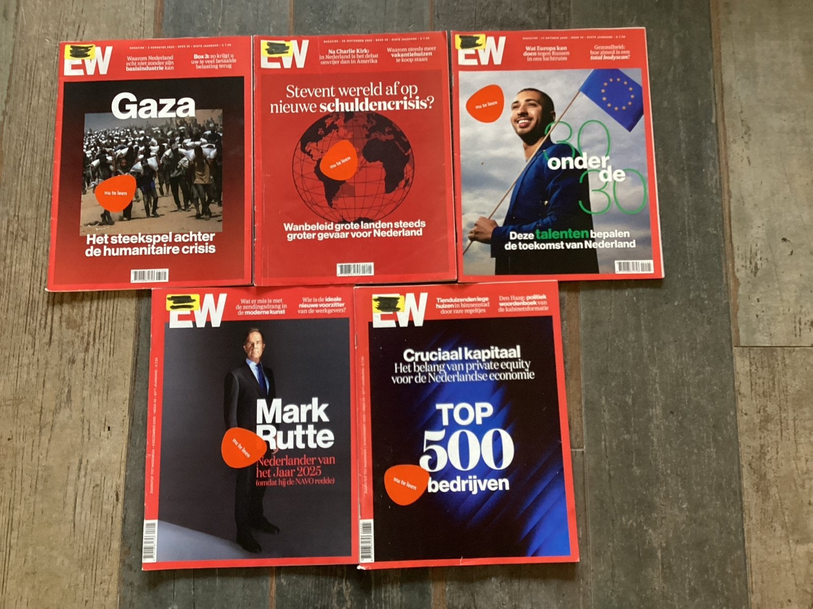 Elseviers Weekblad 2025 - 6 nrs wk 31, 34, 38, 40, 41, 46,49, Verzenden, Gelezen, Overige typen