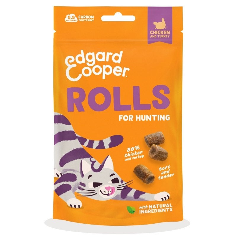 Edgard Cooper kattensnoepjes Rolls kip - 8 zakjes € 12,50, Dieren en Toebehoren, Ophalen of Verzenden, Kat