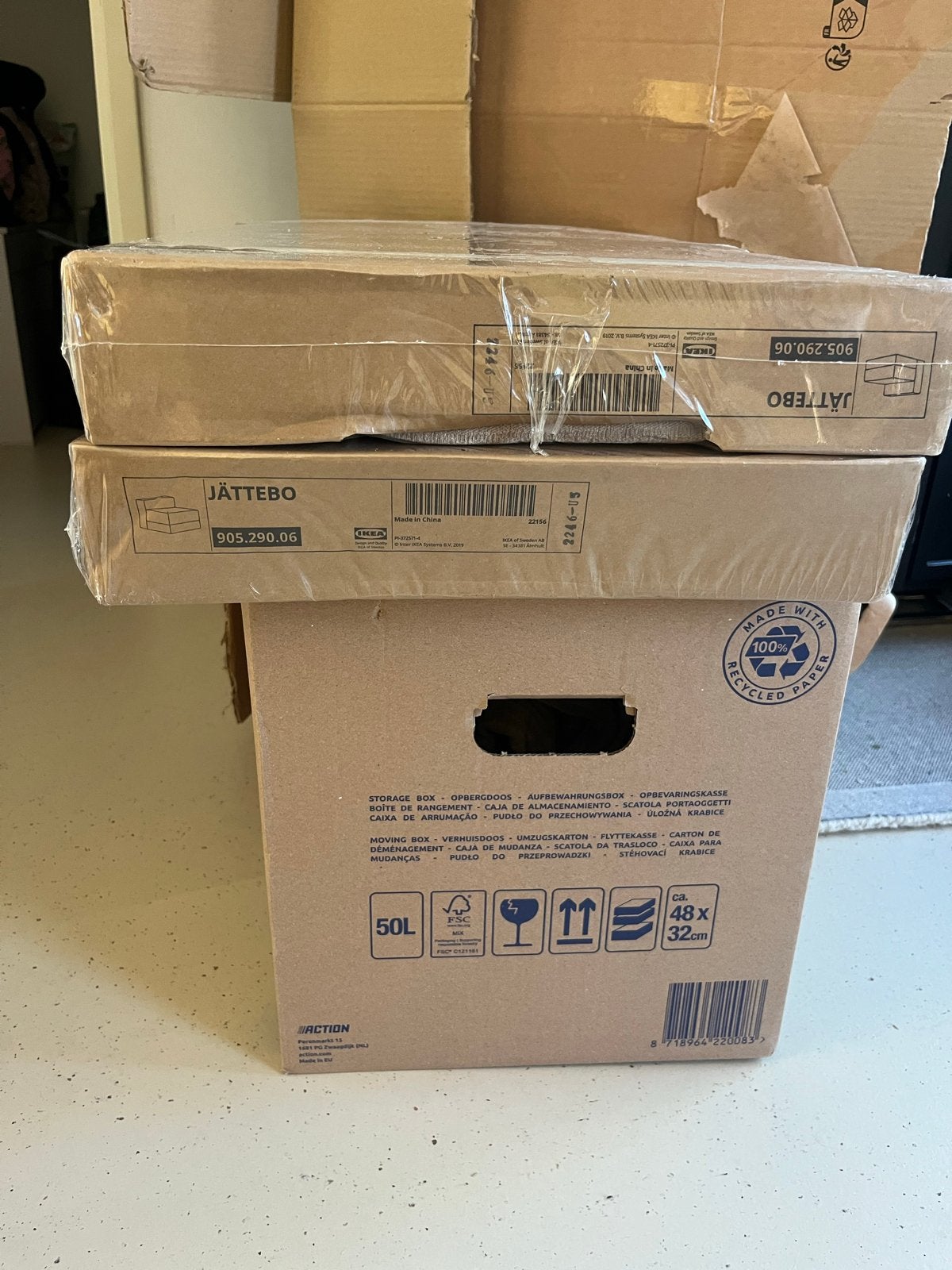 IKEA JÄTTEBO bankhoes, nieuw in verpakking, Eenpersoons, Minder dan 75 cm, Nieuw, Ophalen of Verzenden