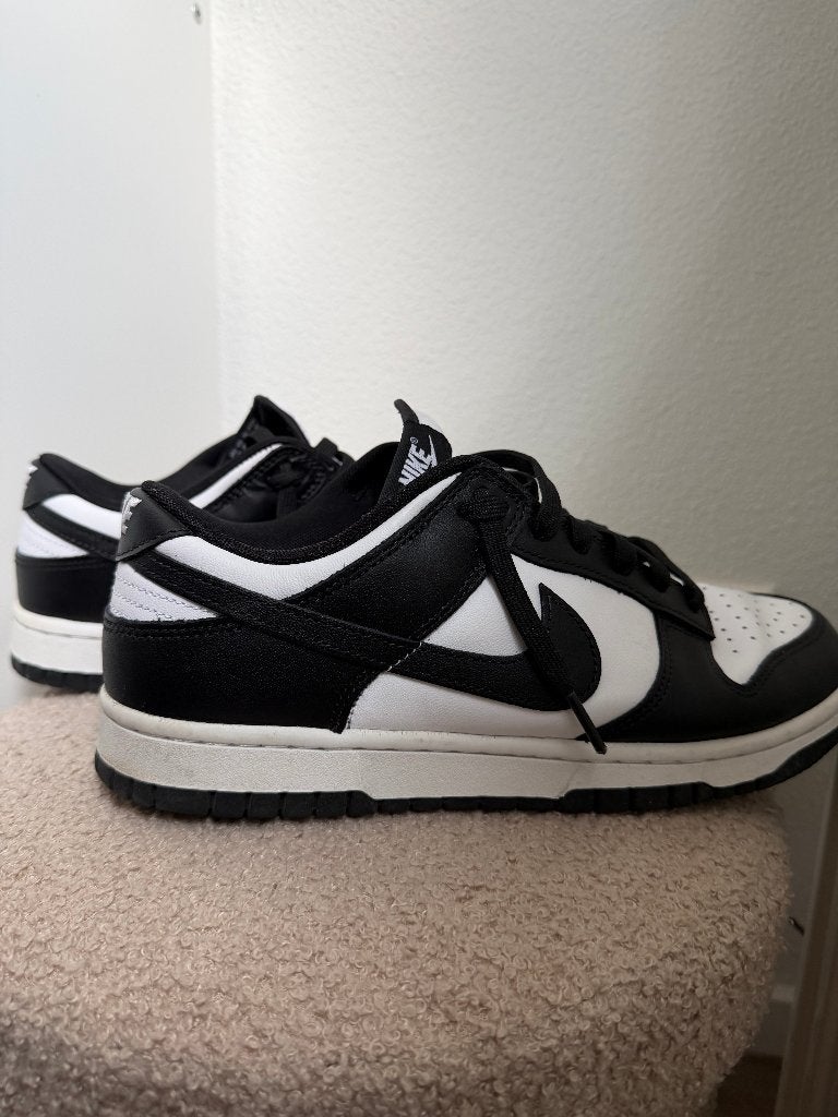 Nike Dunk Low heren zwart/wit – maat 42, Zwart, Nike, Ophalen of Verzenden, Sneakers of Gympen