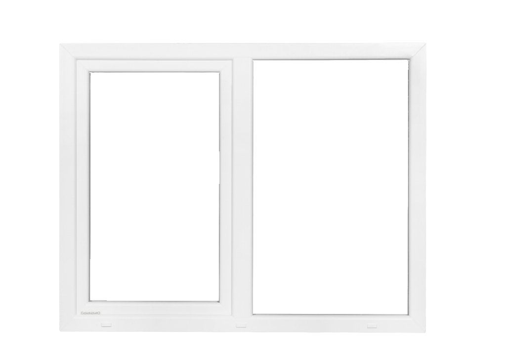 Kunststof Kozijn Vast Draaikiep  B150 H130cm Wit, Doe-het-zelf en Verbouw, Kozijnen en Schuifpuien, Niet ingevuld, Kunststof, Raamkozijn