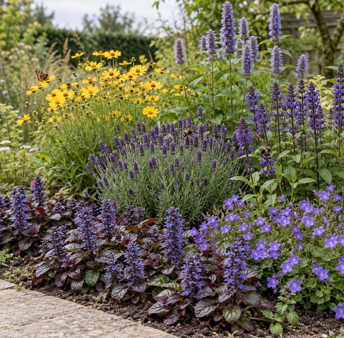 24 Vaste Planten Bloeipakket voor Bijen en Vlinders, Tuin en Terras, Overige soorten, Volle zon, Vaste plant, Ophalen of Verzenden