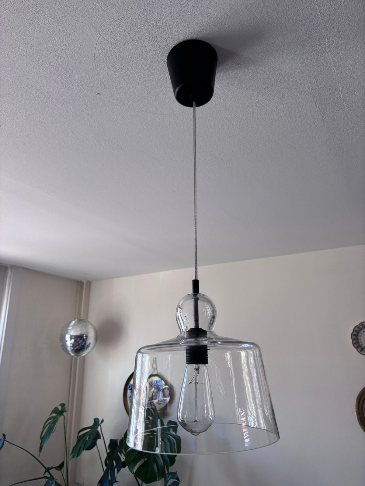 Pomax glazen lamp, Ophalen, Zo goed als nieuw