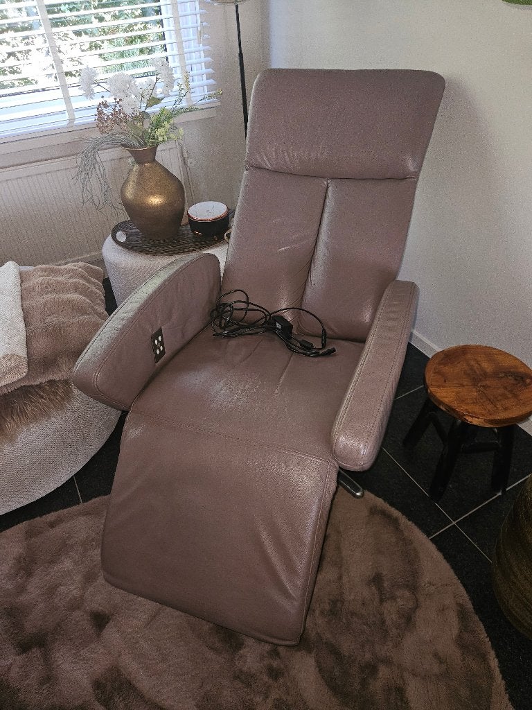 Relax fauteuil, Ophalen, Relax, Minder dan 75 cm, Leer