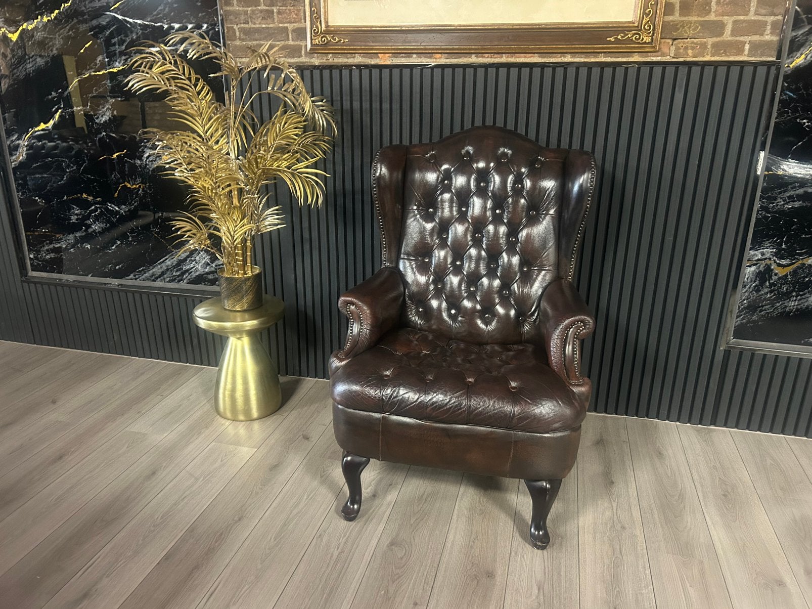 Chesterfield Lederen Rochester Fauteuil !! 🇬🇧🇬🇧, Ophalen of Verzenden, 75 tot 100 cm, Minder dan 150 cm