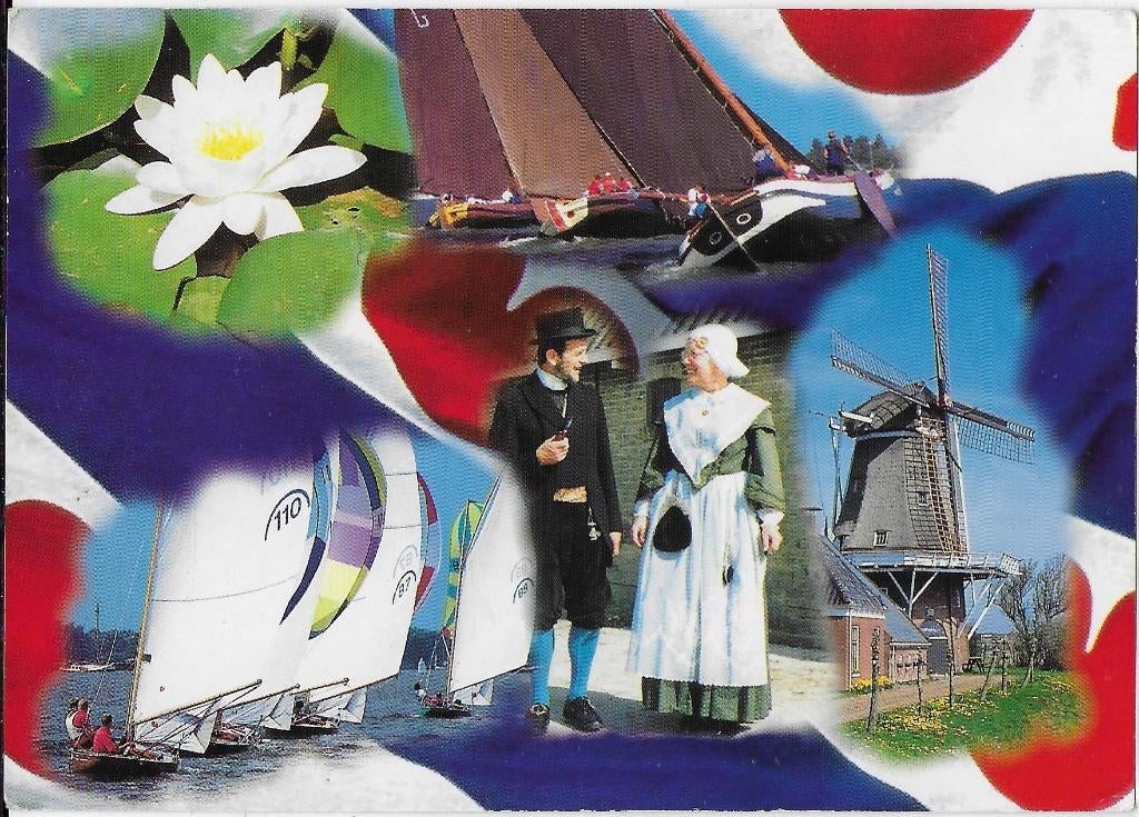 A18 gelopen ansichtkaart friesland, Ophalen of Verzenden, 1980 tot heden, Gelopen, Friesland