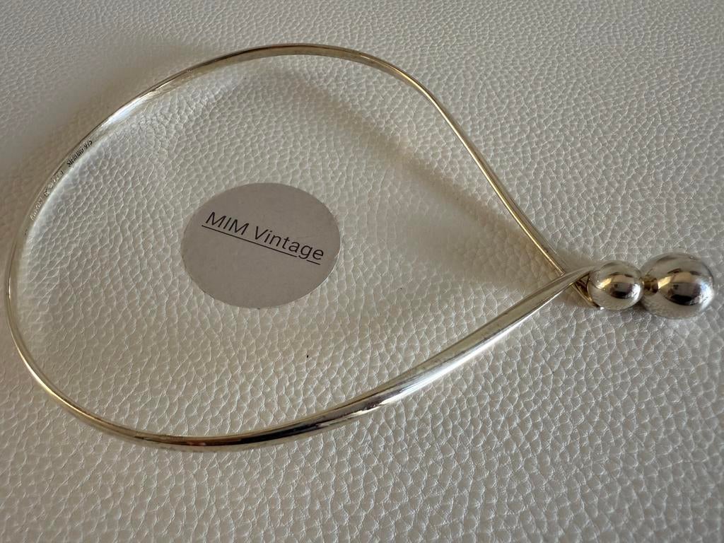 R168/Sterling Zilveren ALTON Modernist Spang ketting ZWEDEN, Gebruikt, Verzenden, X, Zilver