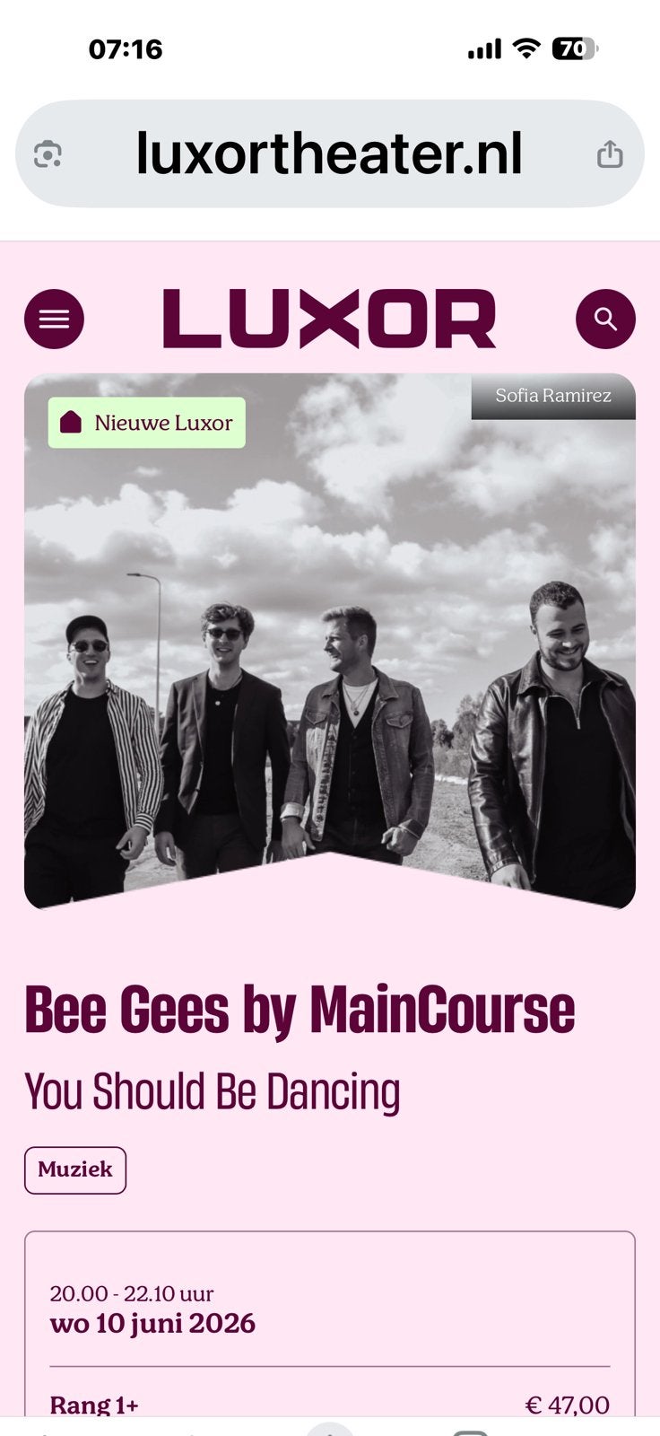 Bee gees by maincourse, Twee personen, Juni