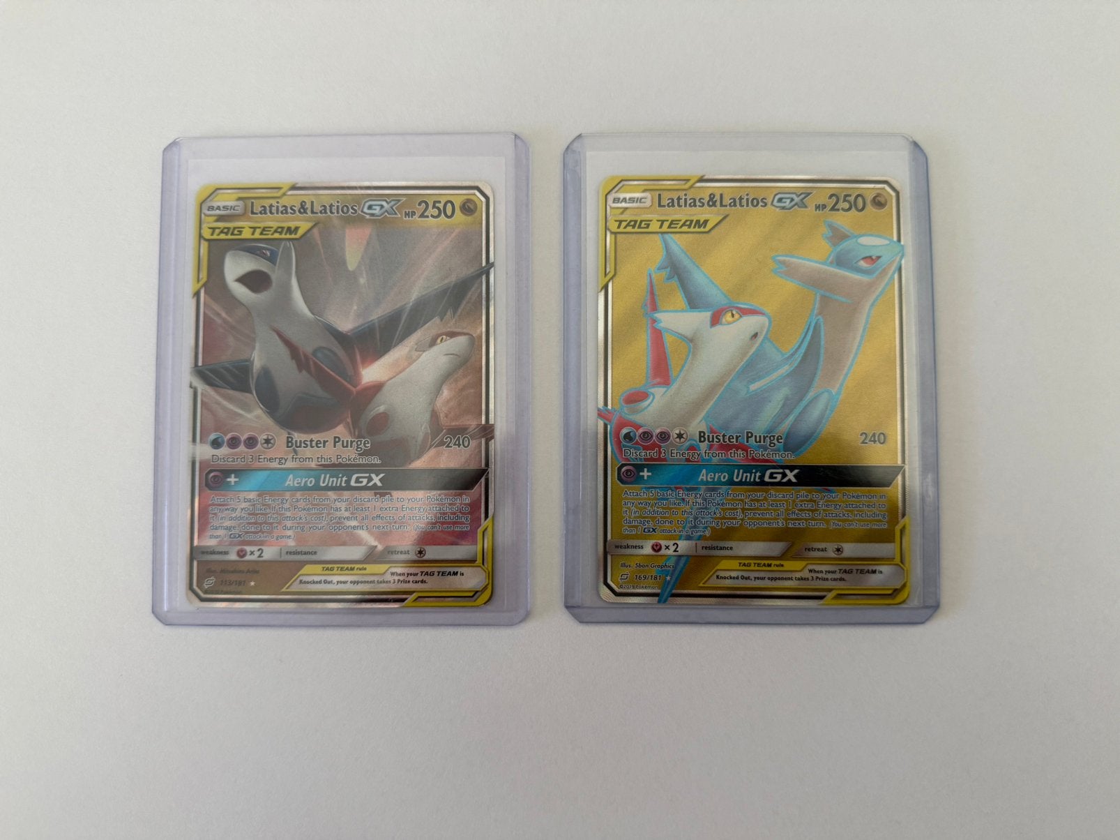 Pokémon Latias & Latios GX Tag Team 113 & 169 [Team Up], Ophalen of Verzenden, Zo goed als nieuw