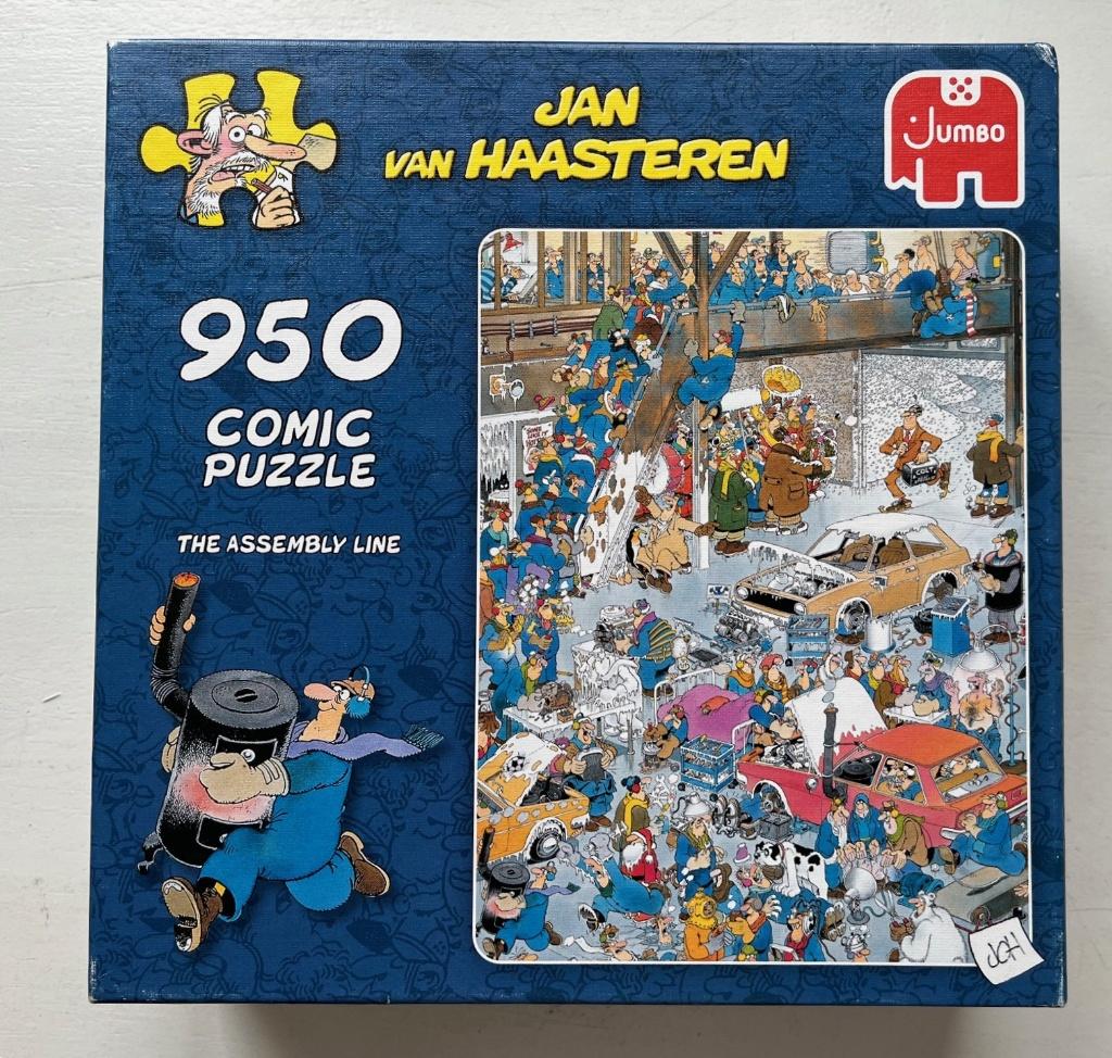 Jan van Haasteren 950 - The Assembly Line, Ophalen of Verzenden, 500 t/m 1500 stukjes, Zo goed als nieuw, Legpuzzel