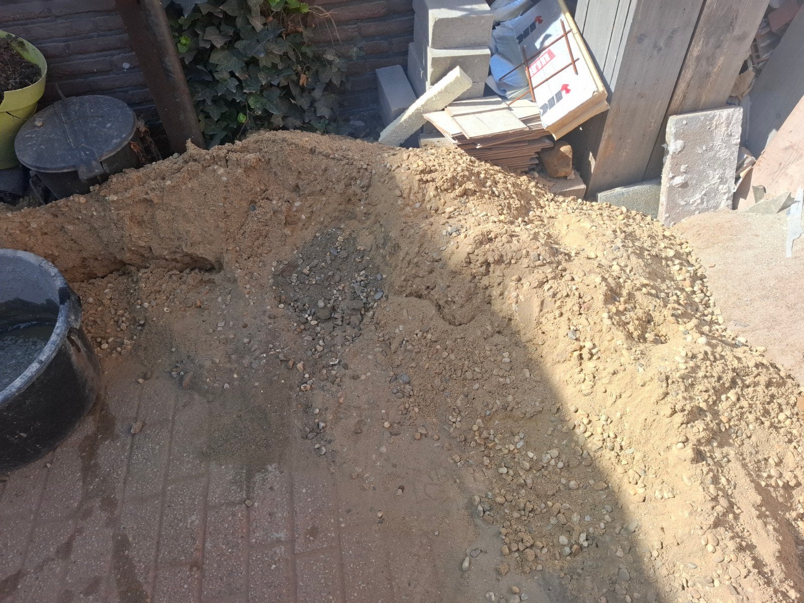 beton mix, Ophalen