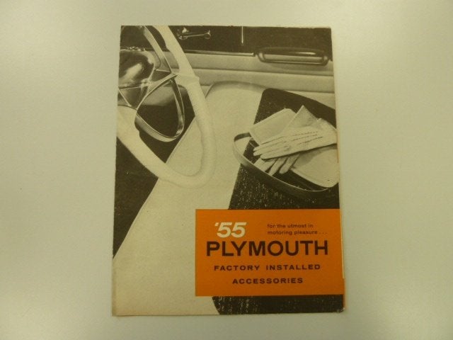 1955 Plymouth Factory Installed Accessories Brochure USA, Verzenden, Gelezen, Overige merken
