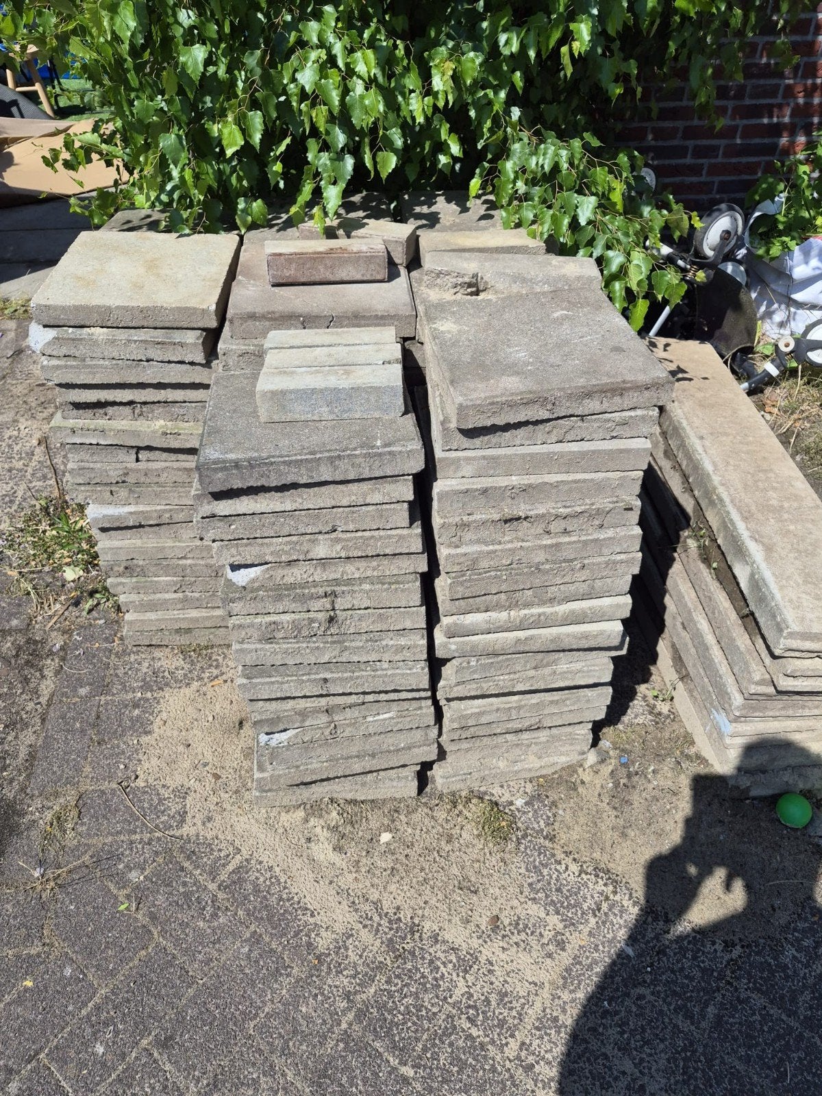 Gratis tegels, Ophalen of Verzenden, Gebruikt, Beton, Klinkers