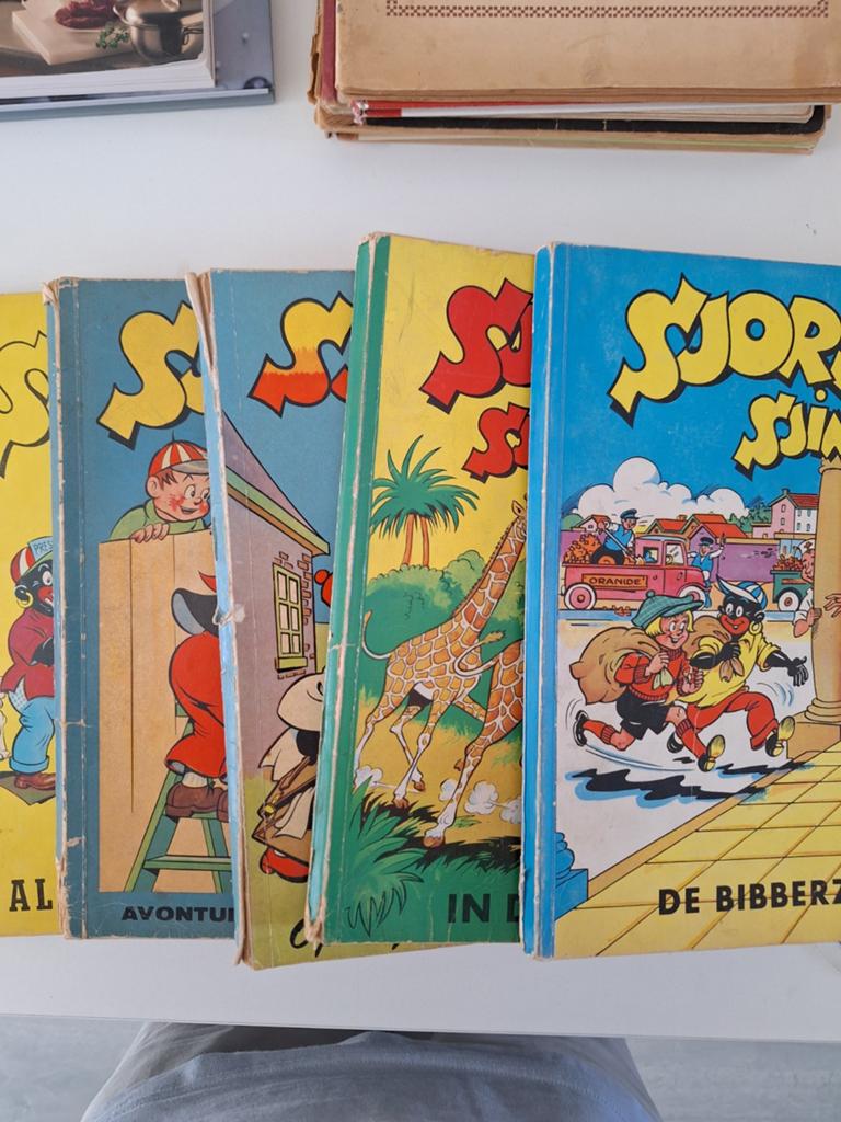 Sjors en Sjimmie stripboeke8n - 5 delen, Meerdere stripboeken, Ophalen of Verzenden, Gelezen, Frans Piët