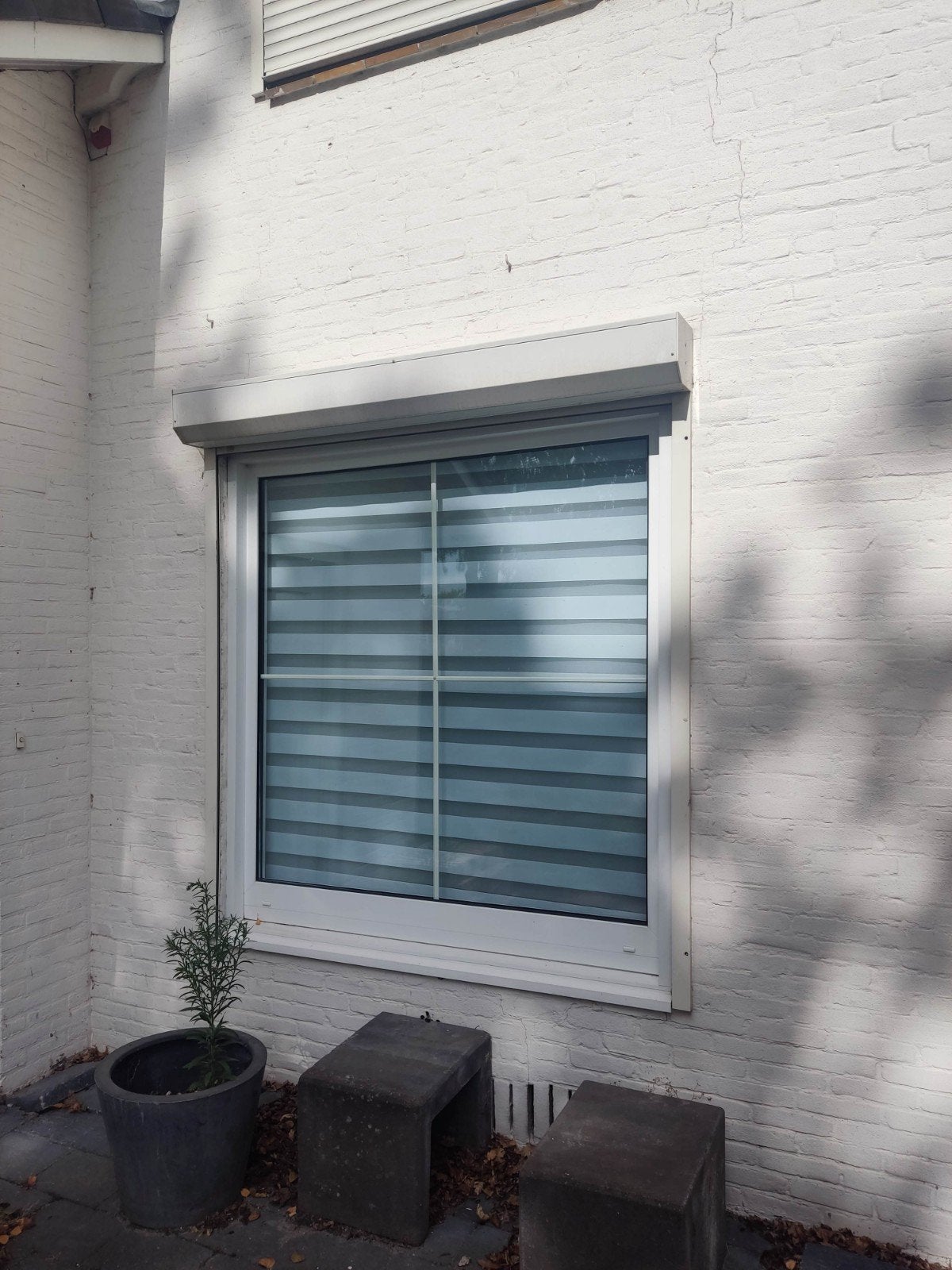 Elektrisch (Defect) rolluik - Wit - 178x198 cm, Ophalen, Gebruikt, Wit, 150 tot 200 cm