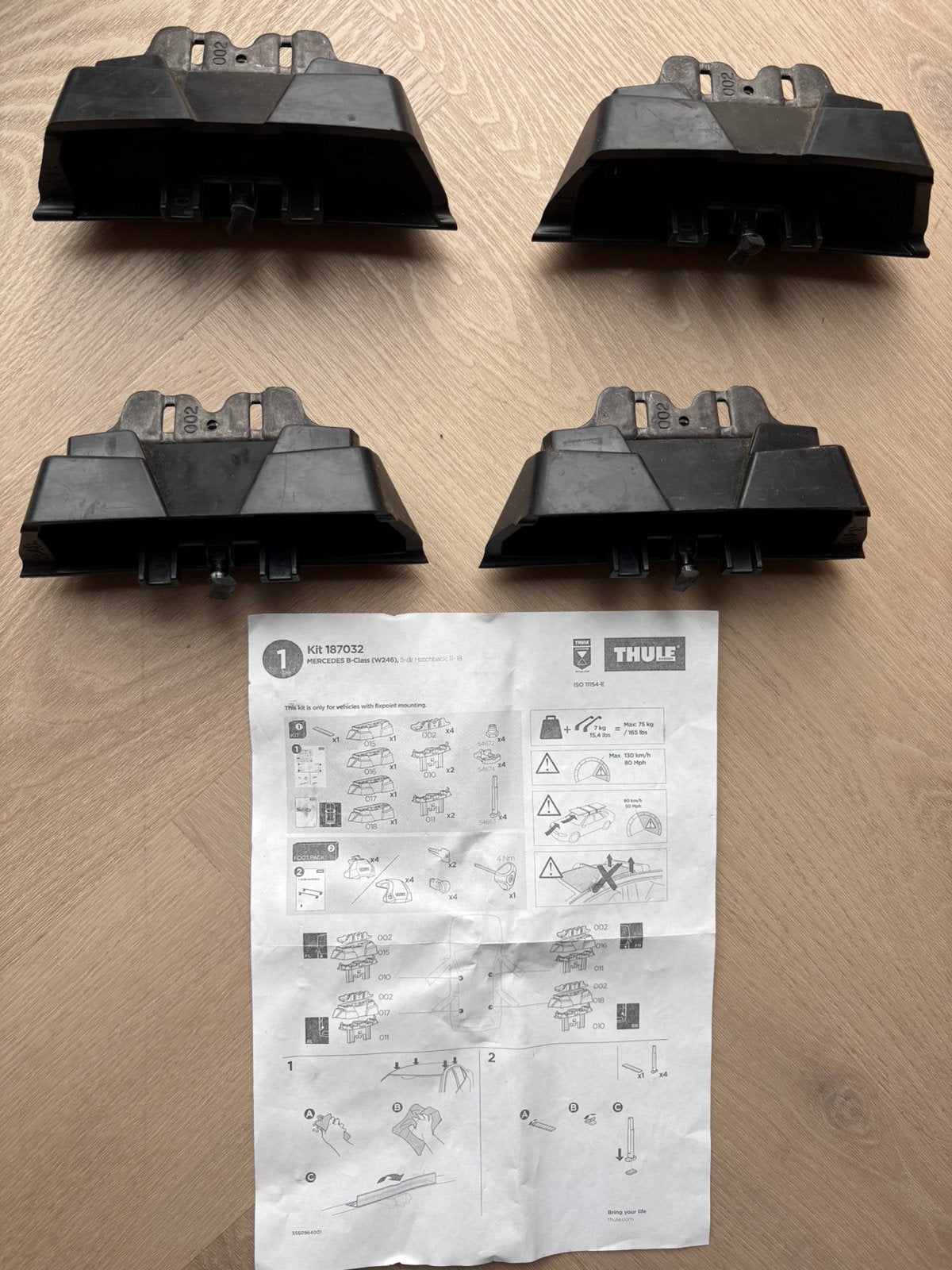 Thule kit 187032 Mercedes-benz B-klasse W246., Ophalen, Zo goed als nieuw
