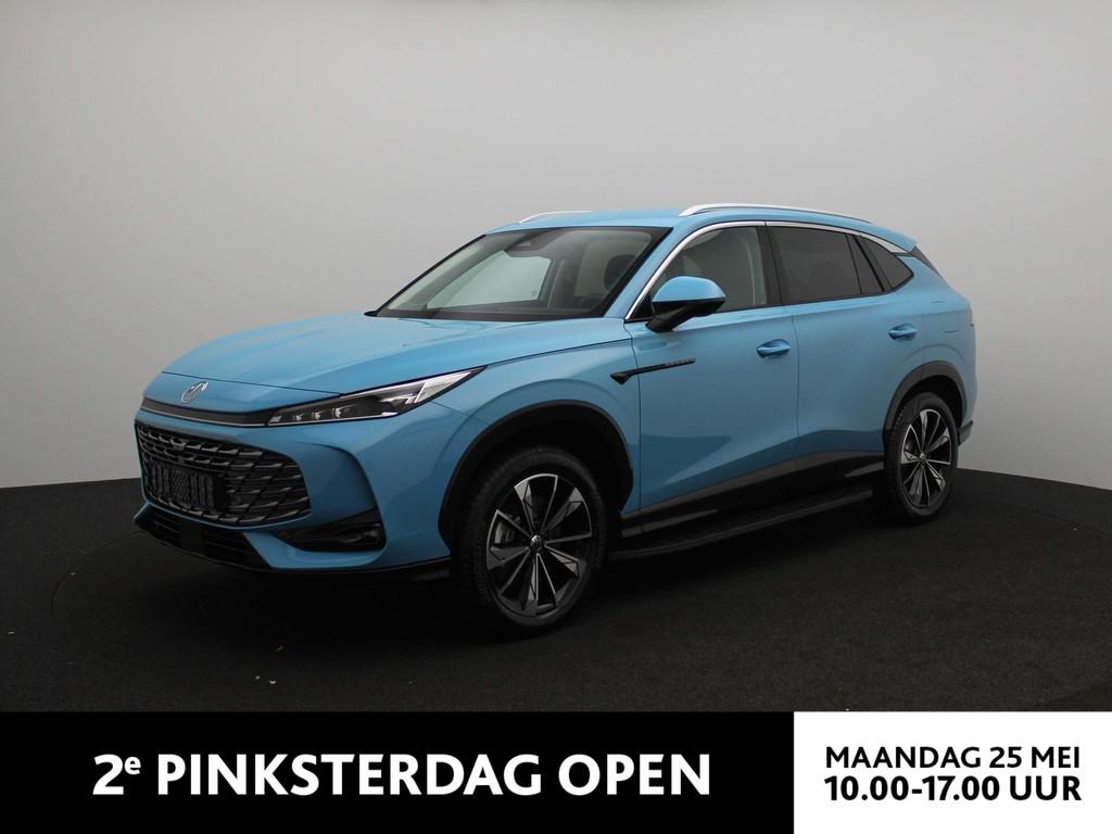 MG HS 1.5 PHEV Aut Comfort Airconditioning | Stoelverwarming, Auto's, MG, Stof, 4 cilinders, Blauw, Parkeersensor