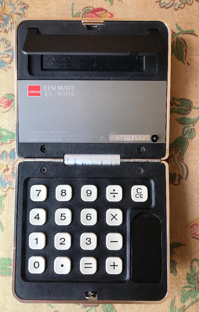 ELSI MATE, EL-8009, ELECTRONIC CALCULATOR - SHARP 1975, Diversen, Rekenmachines, Ophalen of Verzenden, Zo goed als nieuw