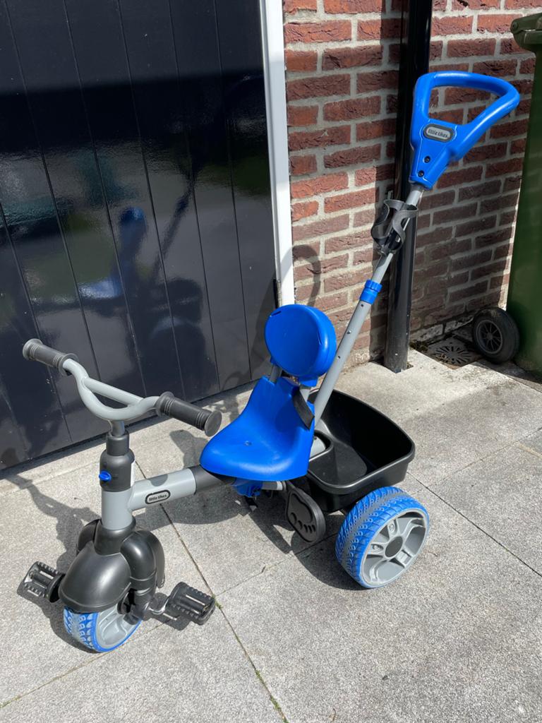 Little Tikes driewieler met duwstang - Blauw, Ophalen, Gebruikt, Duwstang