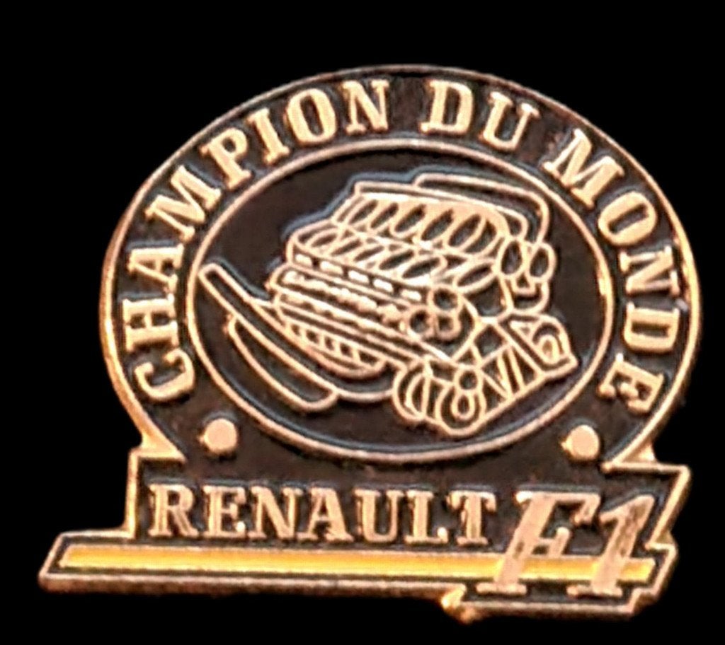 Renault F 1- Champion du Monde pin, Verzamelen, Verzenden, Nieuw, Transport, Speldje of Pin