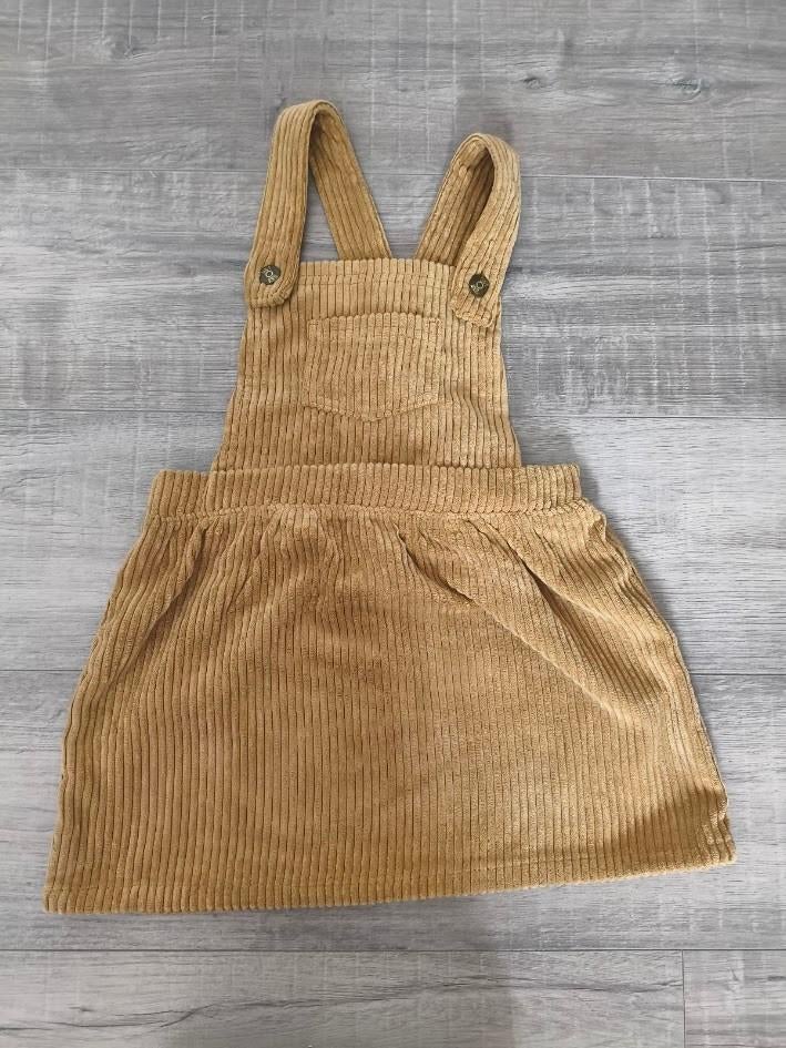 Mosterdgele corduroy meisjes tuinjurk, Zeeman, Meisje, Ophalen of Verzenden, Zo goed als nieuw