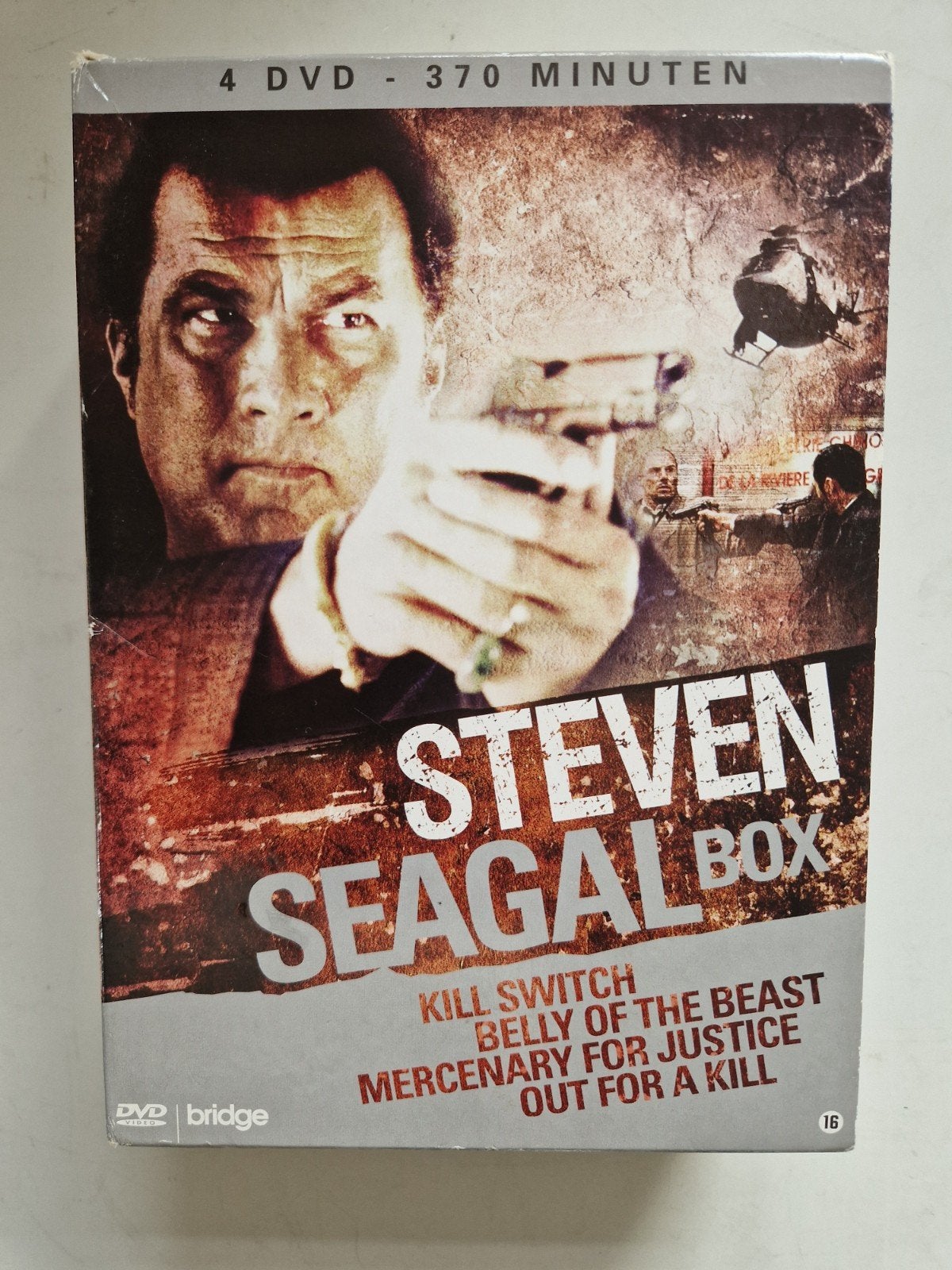Steven Seagal Box - 4 DVD Actie Boxset, Cd's en Dvd's, Dvd's | Actie, Gebruikt, Actie, Vanaf 16 jaar, Ophalen of Verzenden