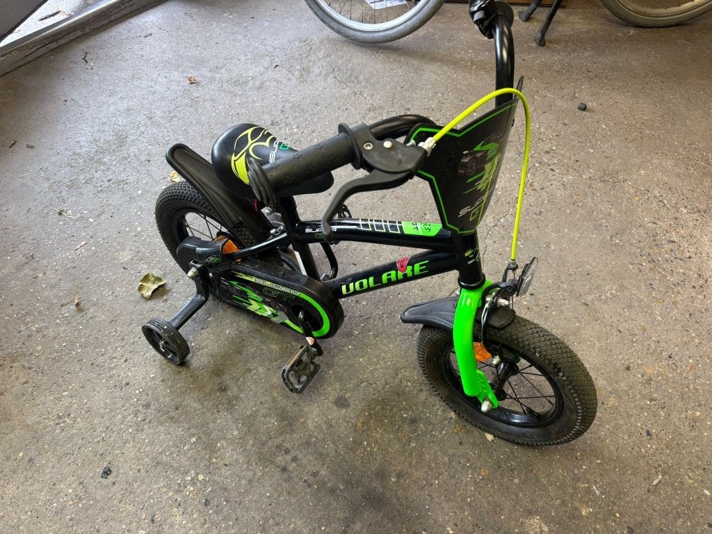 Volare jongensfiets 12 inch met zijwielen, Ophalen, Terugtraprem, Gebruikt, Staal