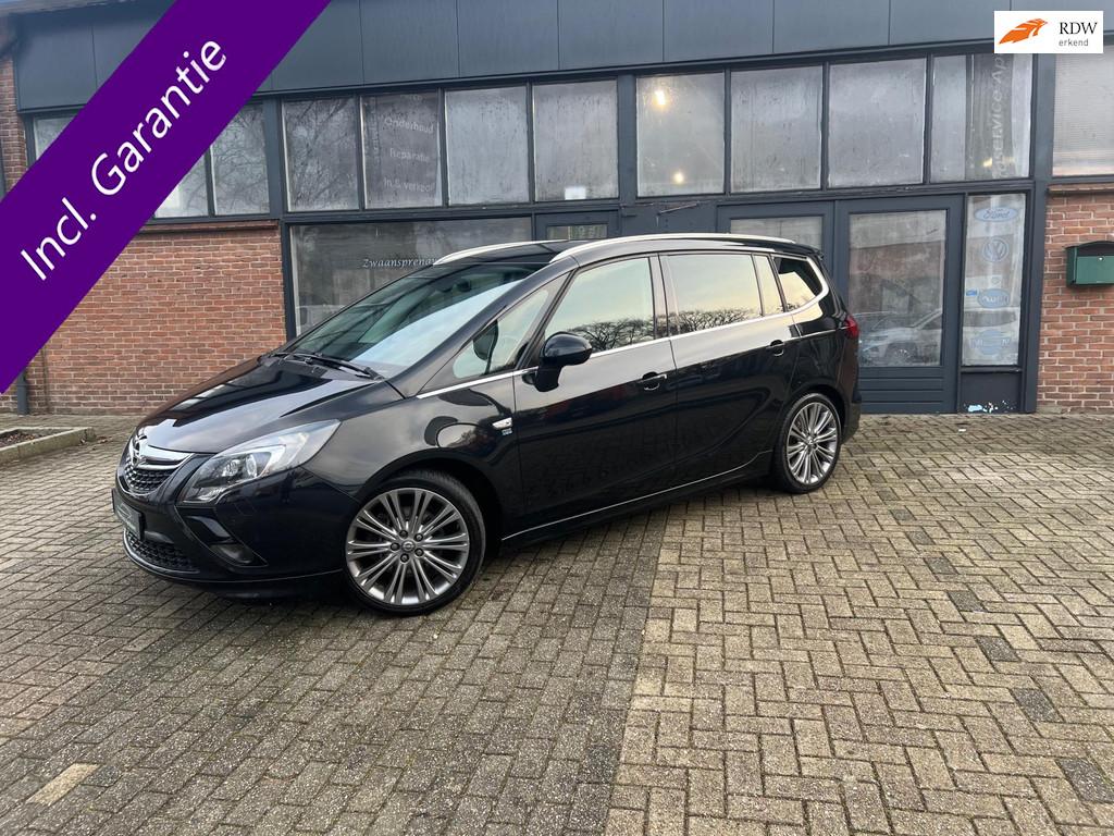 Opel Zafira Tourer 1.6 Design Edition 7p, OPC line, Xenon,, Auto's, Opel, Voorwielaandrijving, Stof, Gebruikt, Zwart