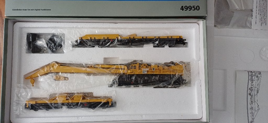 Märklin 49950 H0 Digitale Goliath kraan van de DB (NIEUW)!, Wisselstroom, Ophalen of Verzenden, Märklin, Nieuw