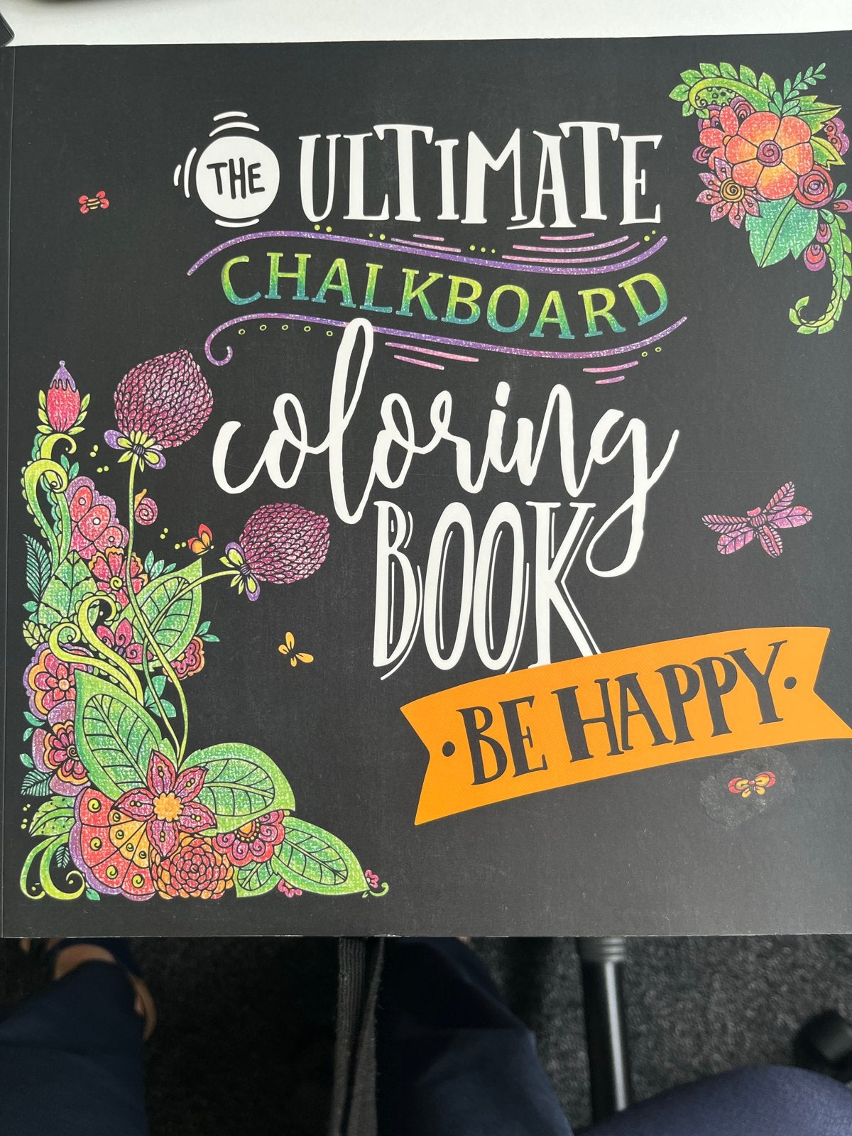The Ultimate Chalkboard Coloring Book - Be Happy, Ophalen of Verzenden