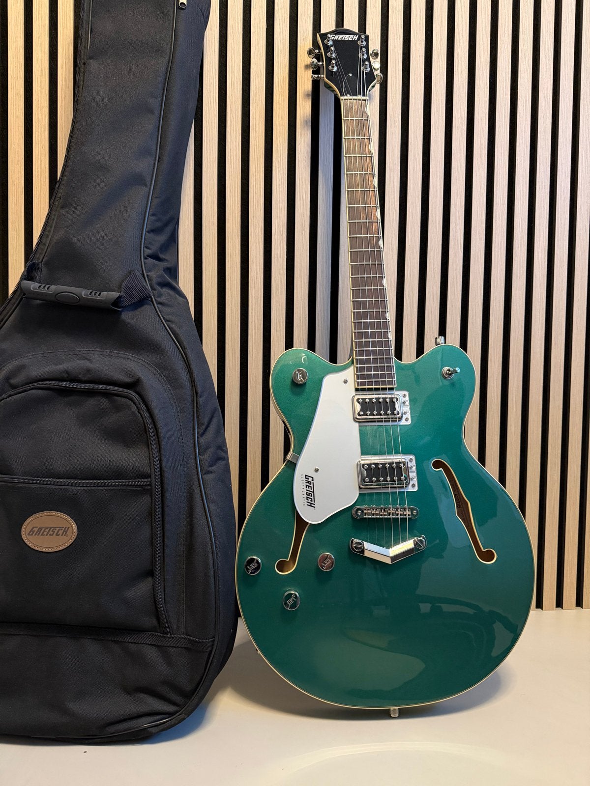 Linkshandige Gretsch G5622LH Electromatic - Georgia Green, Ophalen, Zo goed als nieuw, Semi-solid body, Overige merken
