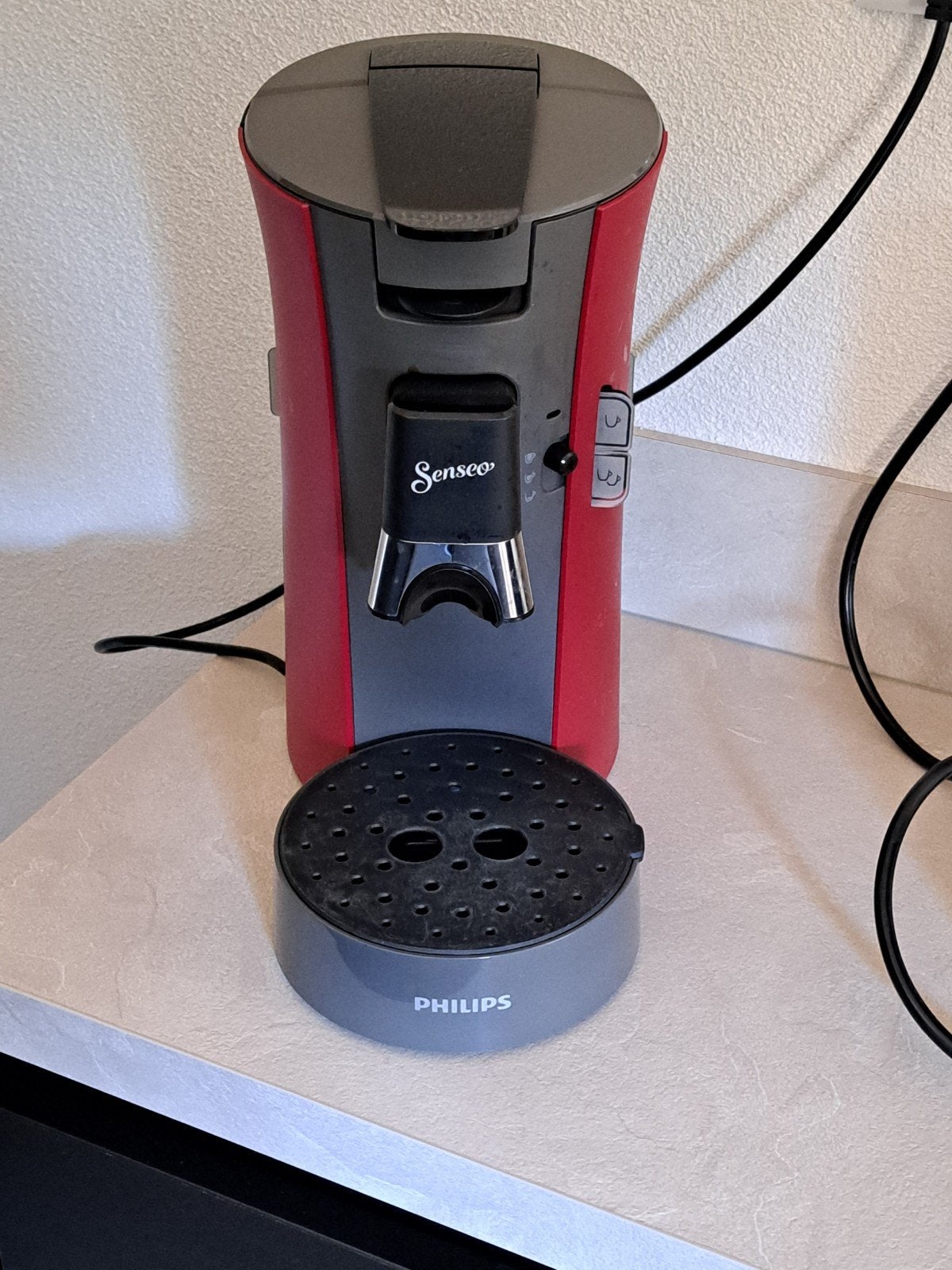 Philips Senseo Koffiezetapparaat Rood - Gebruikt, Ophalen of Verzenden, Gebruikt, Koffiemachine