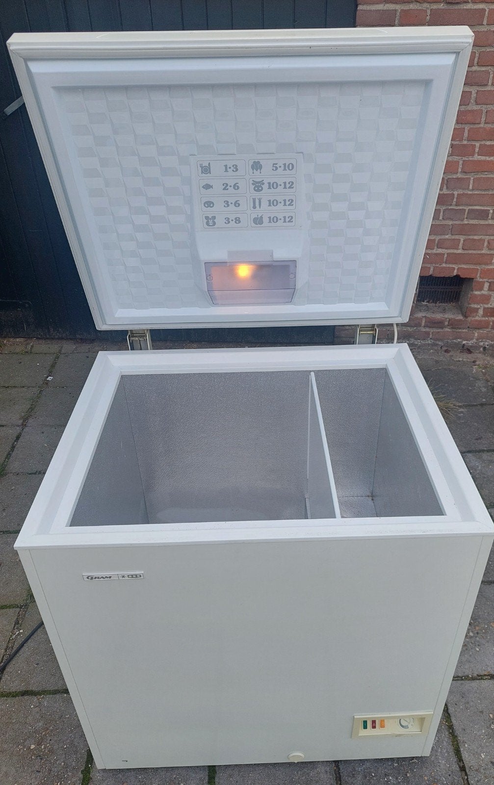 gram vrieskist., Vrieskist, Gebruikt, Vrijstaand, 90 cm of meer