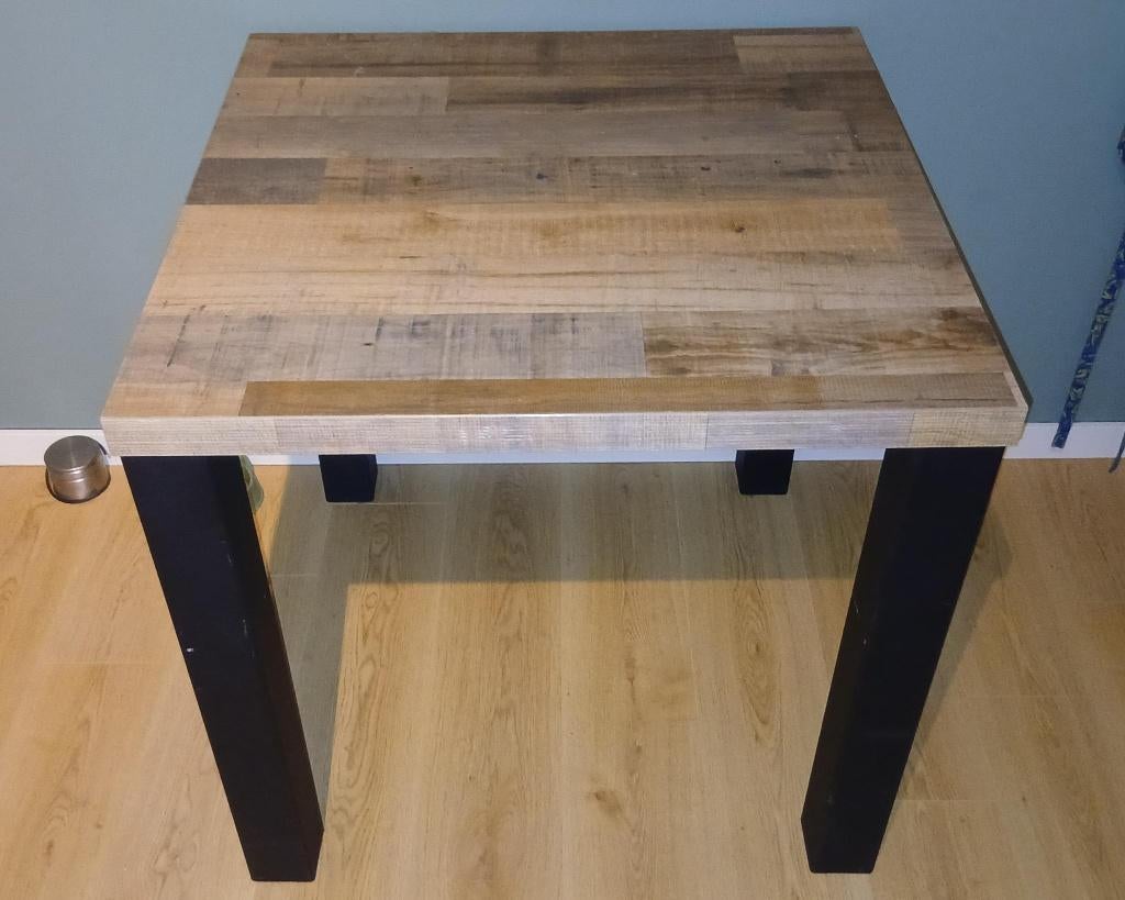 Vierkante eettafel 80x80, Huis en Inrichting, Ophalen, 50 tot 100 cm, Vierkant, 50 tot 100 cm