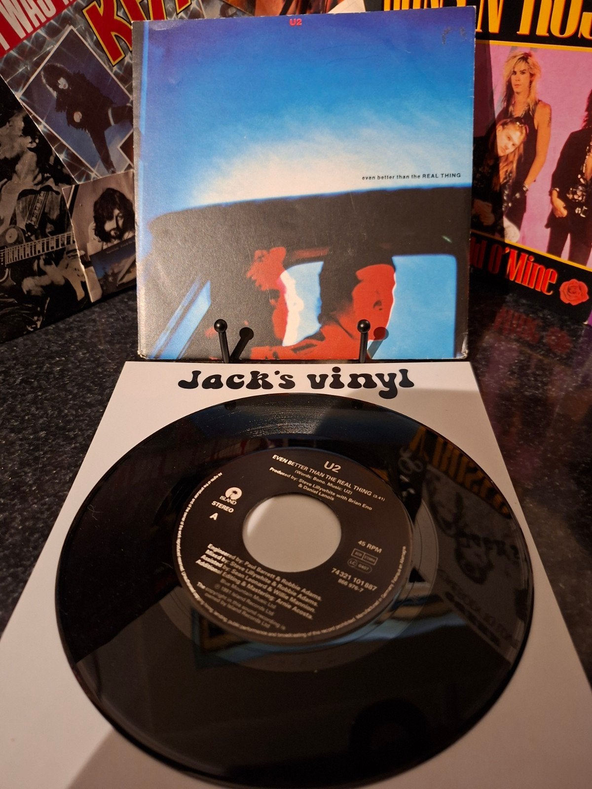 U2 - Even Better Than The Real Thing (Single)1992, 1990 - 1999, 7 inch, Ophalen of Verzenden, Fotohoes