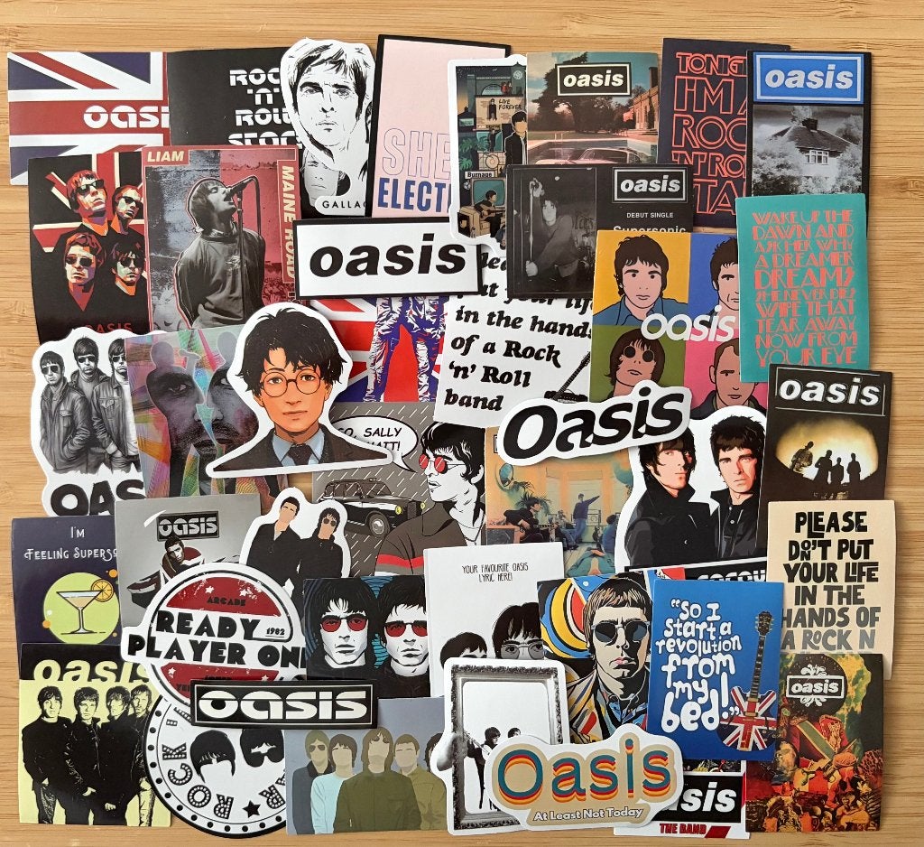 Oasis band stickers, Verzenden, Nieuw, Meerdere stickers