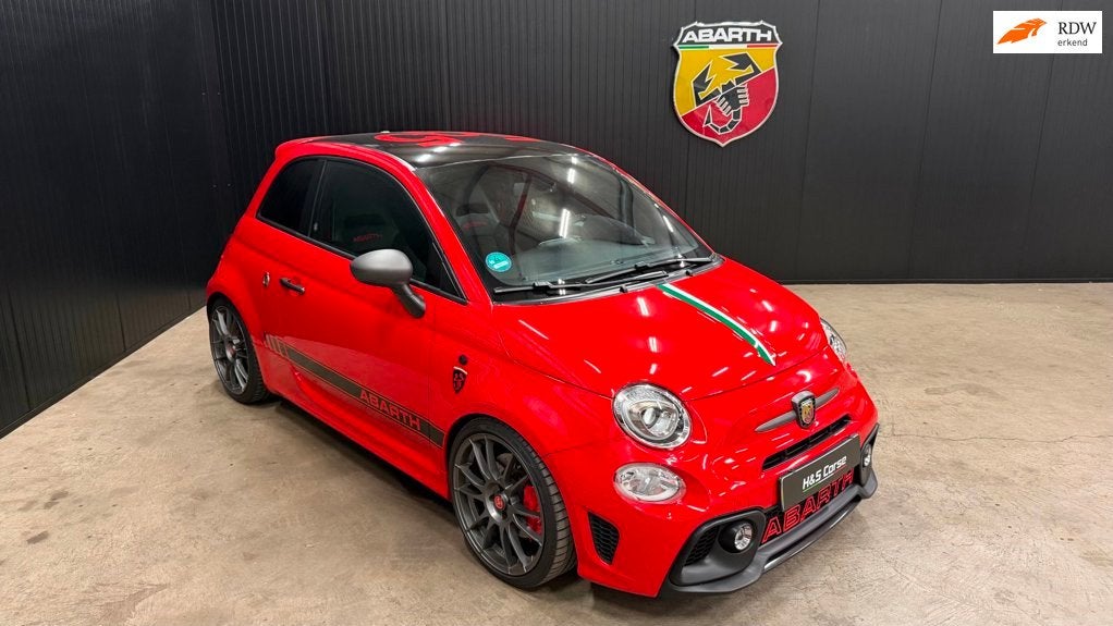 Abarth 595 1.4 T-Jet Abarth Competizione, Auto's, Voorwielaandrijving, 4 cilinders, Leder en Stof, Bedrijf