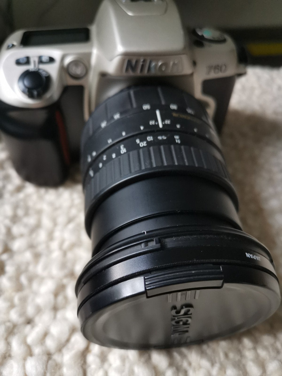 Nikon F60 Spiegelreflexcamera met Sigma Lens, Ophalen of Verzenden, Zo goed als nieuw, Spiegelreflex, Nikon