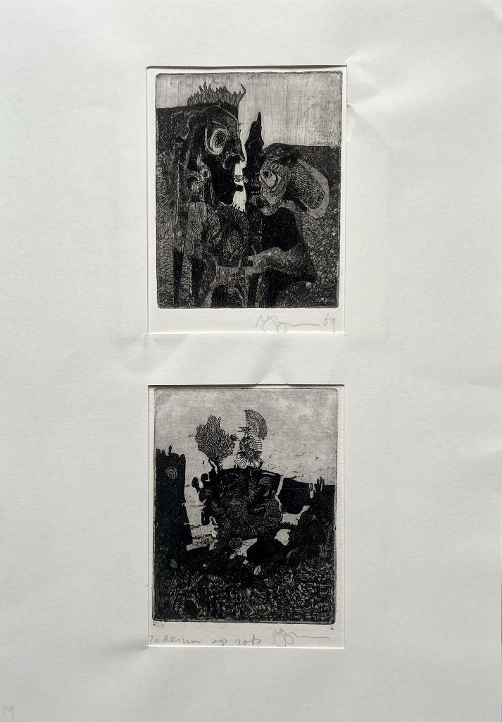 2 etsen Jan Bernard Meinen  Zomeropruiming, Antiek en Kunst, Kunst | Litho's en Zeefdrukken, Verzenden