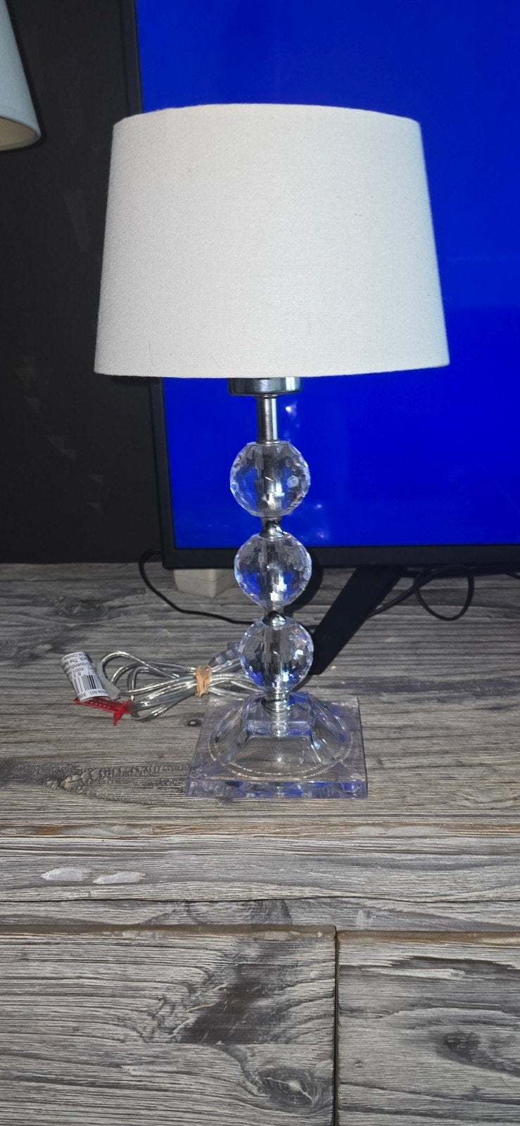 Elegante tafellamp met witte kap, Met kap, Wit, Ophalen of Verzenden, Klassiek