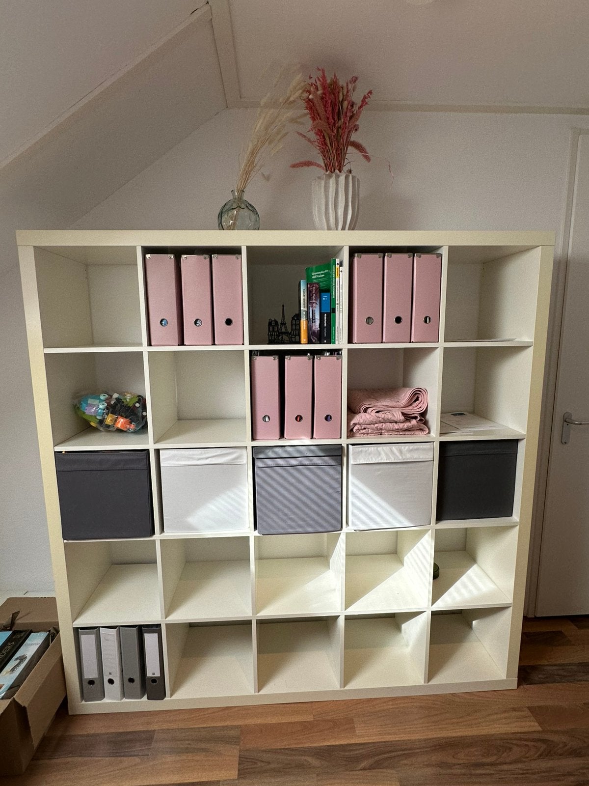 Ikea Expedit kast 5x5 (voorloper Kallax), Ophalen, Met plank(en), Gebruikt, 150 tot 200 cm