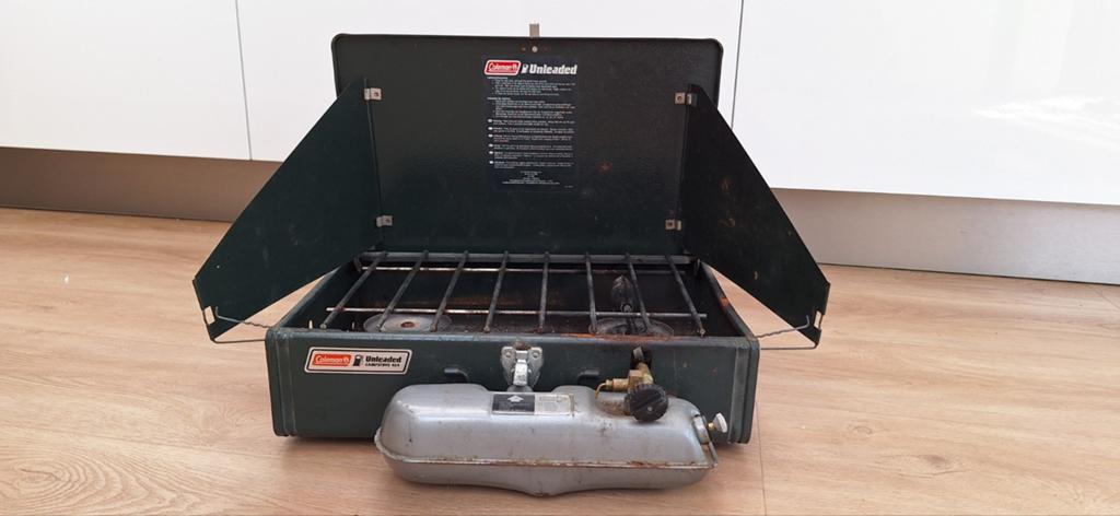 Coleman 424 Unleaded Camping Kooktoestel - Vintage, Caravans en Kamperen, Kampeeraccessoires, Gebruikt, Ophalen of Verzenden