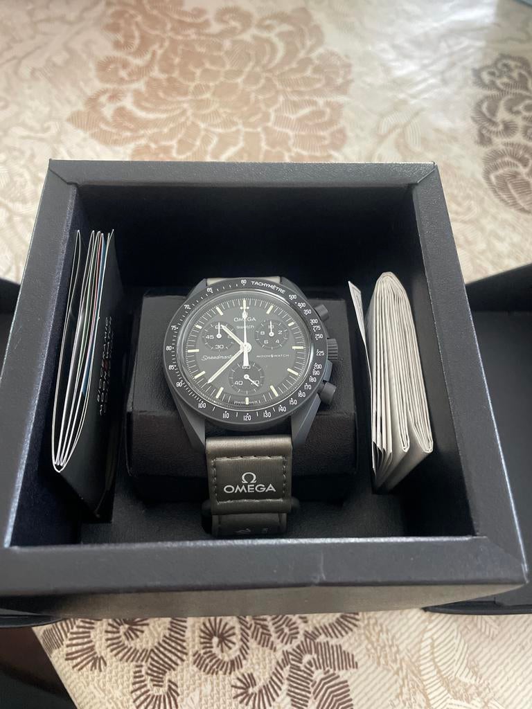 Omega x swatch moonswatch mission to mercury, Sieraden, Tassen en Uiterlijk, Horloges | Heren, Ophalen, Zo goed als nieuw, Kunststof