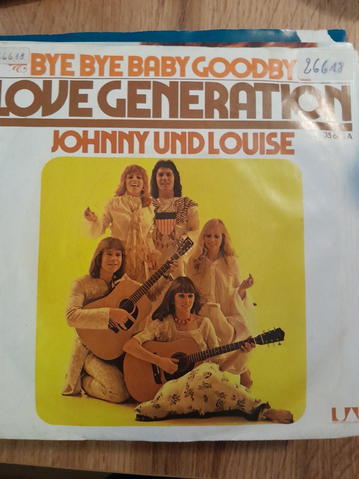 johnny und louise 7 inch bye bye baby goodbye, Cd's en Dvd's, Vinyl Singles, Ophalen of Verzenden, Zo goed als nieuw, Pop