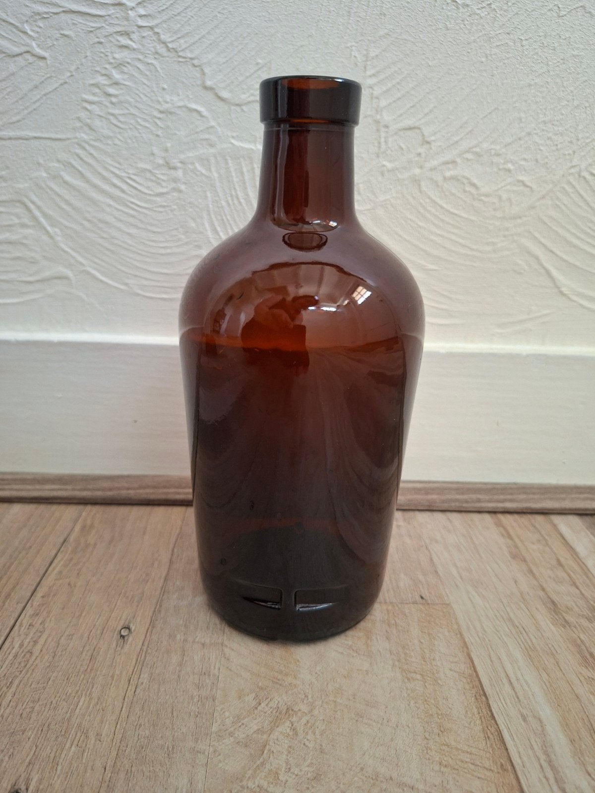 Vintage bruine whiskyfles fles drankfles vaas, Ophalen of Verzenden